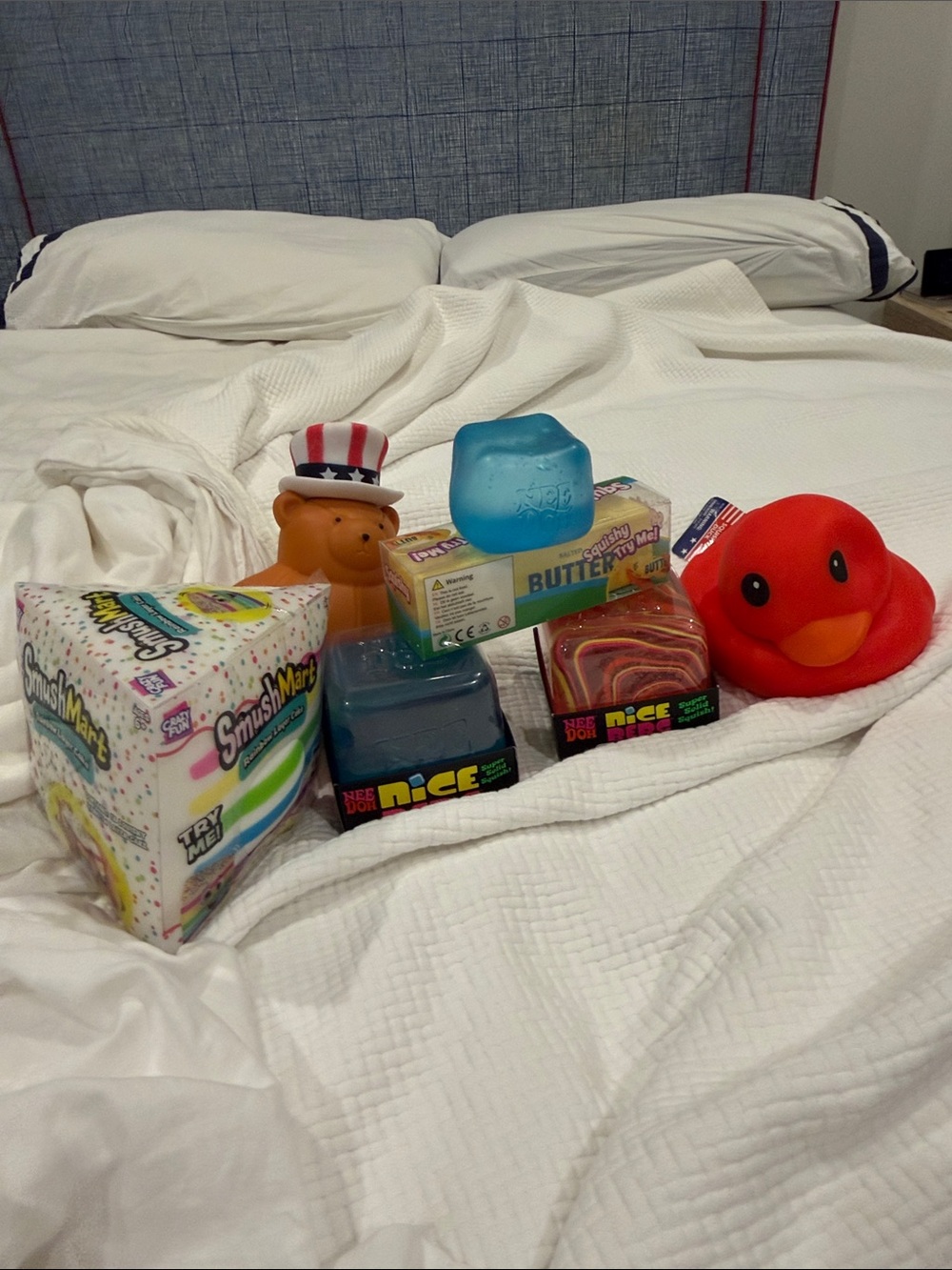 Kids Toys Assorted Squeeze & Sensory Toy Bundle - Red, Blue, Orange